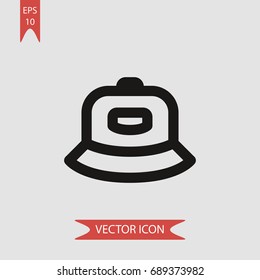 Hat vector icon, illustration symbol