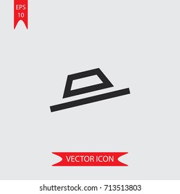 Hat vector icon illustration symbol