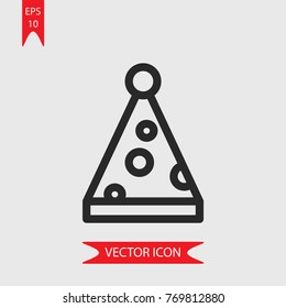 Hat vector icon, illustration symbol