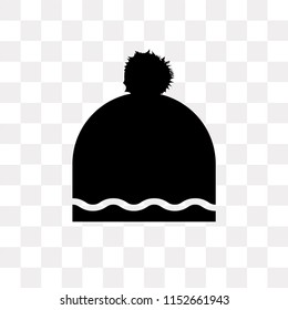 Hat vector icon isolated on transparent background, Hat logo concept