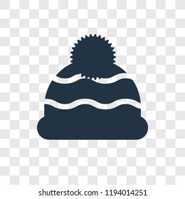 Hat vector icon isolated on transparent background, Hat transparency logo concept