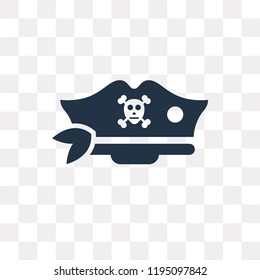 Hat vector icon isolated on transparent background, Hat transparency concept can be used web and mobile