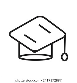 hat vector icon line template