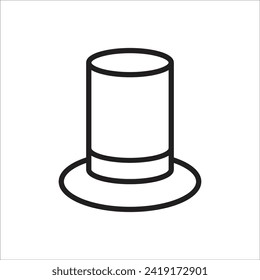 hat vector icon line template