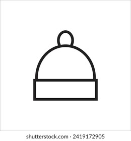 hat vector icon line template