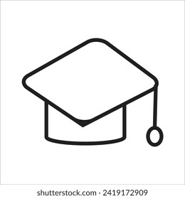 hat vector icon line template