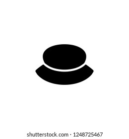 hat vector icon. hat sign on white background. hat icon for web and app