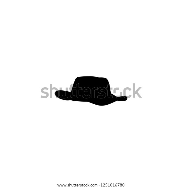 Hat Vector Icon Hat Sign On Stock Vector (Royalty Free) 1251016780 ...