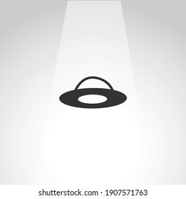 hat vector icon, sun hat simple isolated icon