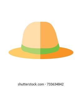 Hat vector illustration. Doodle style. Design icon, print, logo, symbol, decor, textile, paper.