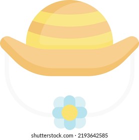 Hat Vector illustration icon in trendy flat style isolated on white background