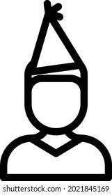 hat vector illustration isolated on a transparent background . colour vector icons for concept or web graphics.