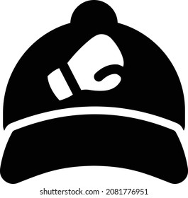 hat vector illustration isolated on a transparent background . glyph vector icons for concept or web graphics.