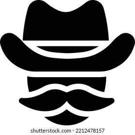 hat  Vector illustration on a transparent background. Premium quality symmbols. Glyphs vector icons for concept and graphic design. 

