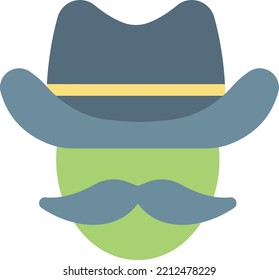 hat Vector illustration on a transparent background. Premium quality symmbols. Line Color vector icons for concept and graphic design. 
