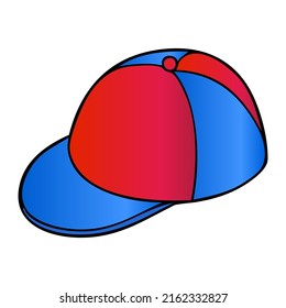hat vector illustration,isolated on white background,top view