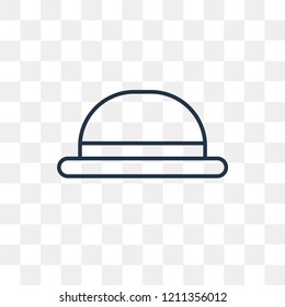 Hat vector outline icon isolated on transparent background, high quality linear Hat transparency concept can be used web and mobile