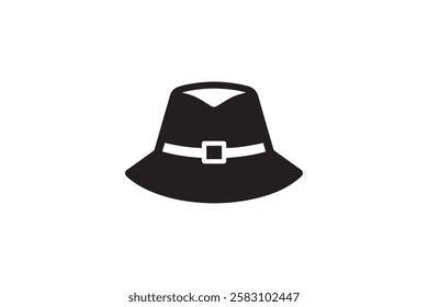 hat vector silhouette isolated in white background