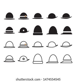 hat vintage icon design template