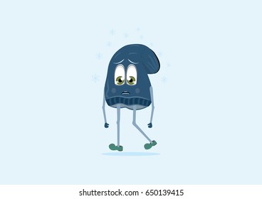 hat, walking