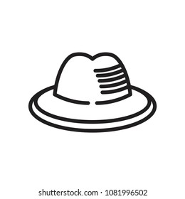 hat wearing icon vector