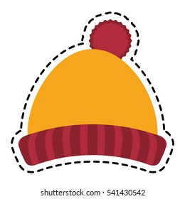 Hat of winter cloth design