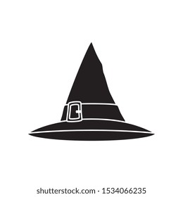 hat of witch for halloween icon vector illustration design