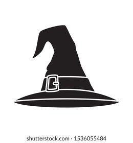 hat of witch for halloween isolated icon vector illustration design