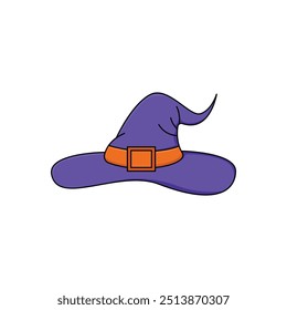 hat witch halloween wizard design concept idea