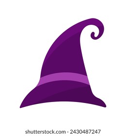 hat wizard witch halloween colored element icon vector