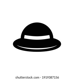 hat women icon solid style vector