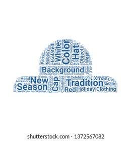 hat word cloud. tag cloud about hat