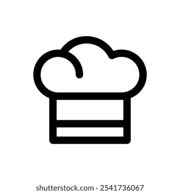 hat_chef icon. Simple vector sign.