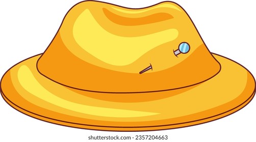 Hatband With Needles Vector Illustration