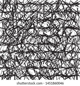 Hatch. Abstract background with curved lines. Glitch effect. Vector illustration for creating grunge, textured patterns
