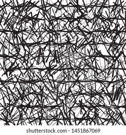 Hatch. Abstract background with curved lines. Glitch effect. Vector illustration for creating grunge, textured patterns
