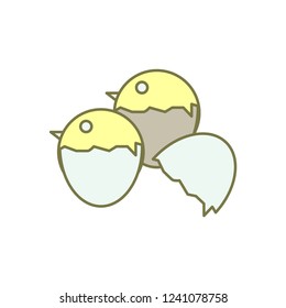 hatch chicken vector icon