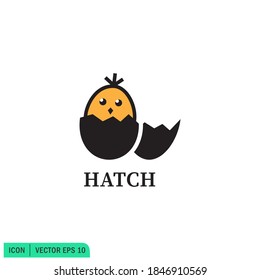 icono de incubar de huevo crujir símbolo de grieta simple elemento de diseño logotipo vectorial