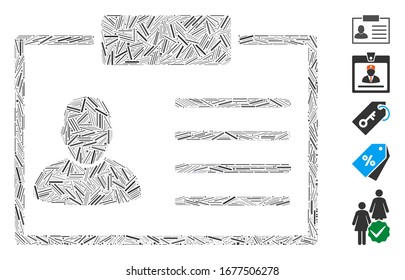 Hatch Mosaic basiert auf dem Badge Symbol. Das Mosaik-Vektorillustration-Abzeichen besteht aus vereinzelten Bindemitteln. Bonussymbole werden hinzugefügt.