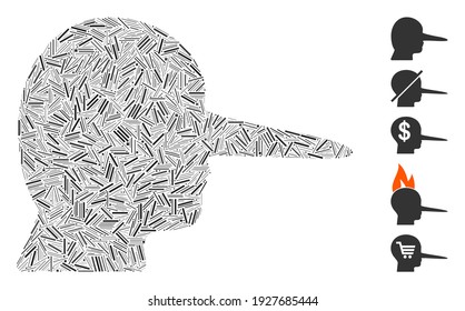 Hatch Mosaik auf der Grundlage von Lügnersymbol. Mosaikvvektorliar ist mit randomisierten Lukenelementen konzipiert. Bonussymbole werden hinzugefügt.