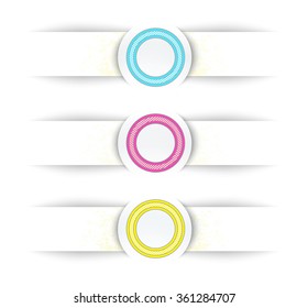 Hatch Raster Textured Menu Options CMYK  Elements  for Your Flat & Minimal Red Text Box