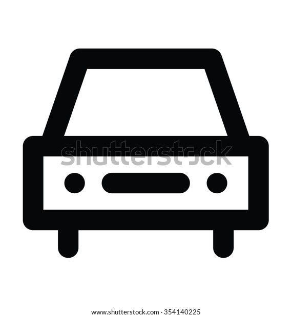 Hatchback Bold Line Vector Icon
