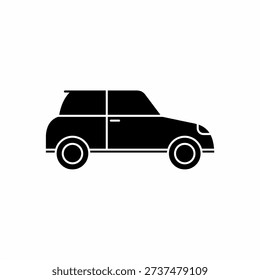 Hatchback car icon for app and web