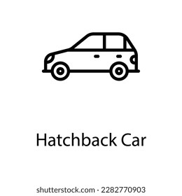 Icono de coche de Hatchback - ilustración de stock