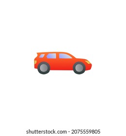 hatchback car icon in gradient color, isolated on white 