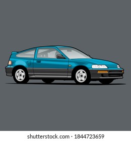 Hatchback Car Illustration For Conceptual Design