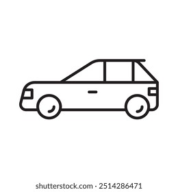 Hatchback Car for Transportation Icon