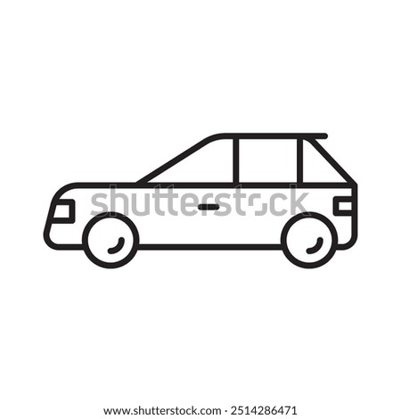 Hatchback Car for Transportation Icon