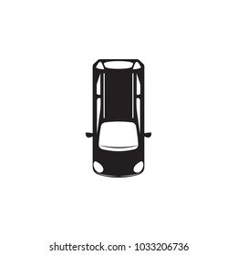 hatchback icon. Element of transport view from above icon. One of the collections icon for website design and development, app development mobile concept. Premium icon on white background