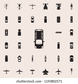 hatchback icon. Transport view from above icons universal set for web and mobile